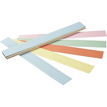 Pacon Sentence & Learning Strips, Elementary Students, Assorted Colors (5165)
