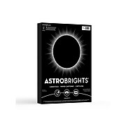 Astrobrights Cardstock Paper, 65 Lbs., 8.5" x 11", Eclipse Black, 100/Pack (22024-01)