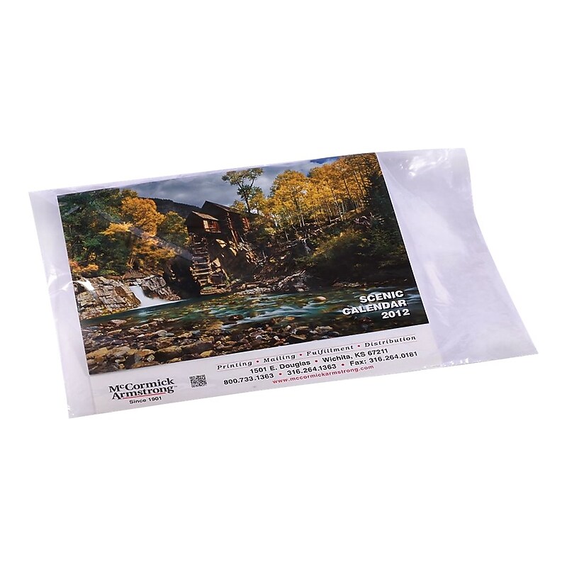 38" x 60" Layflat Poly Bags, 2 Mil, Clear, 100/Carton (MOD1638) image 1