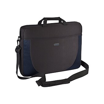 Targus Neoprene Laptop Sleeve for 17" Laptops, Black/Blue (CVR217)