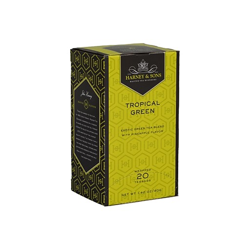 Harney & Sons Tropical Green Premium Tea, 20/BX (HFS30640