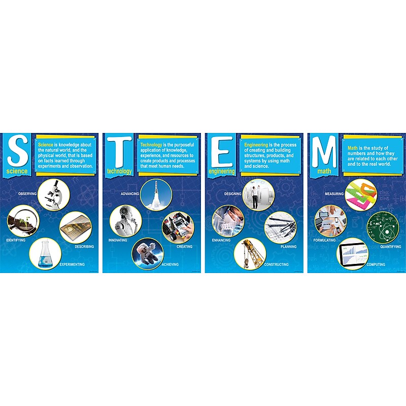 Barker Creek STEM Poster Set, 4/Set (BC3888) image 1