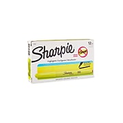Sharpie Stick Highlighters, Chisel Tip, Yellow, Dozen (27025)