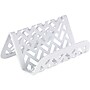 Staples Zigzag Metal Card Holder, White (26843)~#|#~sp39611538_sc7