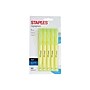Staples Hype Stick Highlighters, Chisel, Yellow, 5/Pack (29346)~#|#~sp39611578_sc7