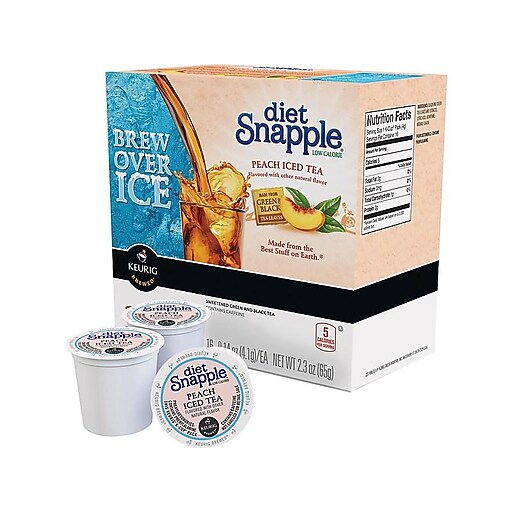 Snapple Diet Peach Iced Tea, Keurig KCup Pods, 22/Box (6622) at Staples