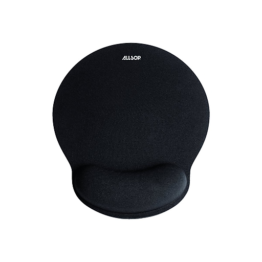 Allsop Foam Mouse Pad/Wrist Rest Combo, Black (30203) Staples