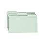 Smead Heavy Duty Pressboard File Folder, 1/3-Cut Tab, 2" Expansion, Legal Size, Gray/Green, 25/Box  (18234)~#|#~sp39611659_sc7