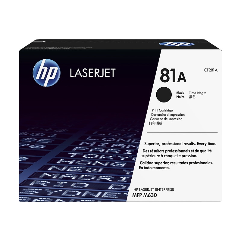HP 81A Black Standard Yield Toner Cartridge (CF281A) image 1