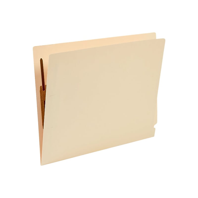 Staples End-Tab Fastener Folders with Reinforced Tab, Legal Size, Manila, 50/Box image 1
