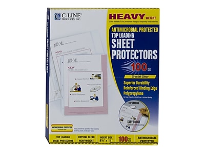 Staples Heavyweight Presentation Sheet Protectors 200 Pack At Staples