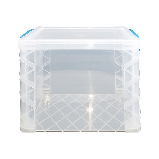 Advantus Super Stacker File Box, Clear, 11 1/4"H x 14 1/4" W x 17 3/4"L