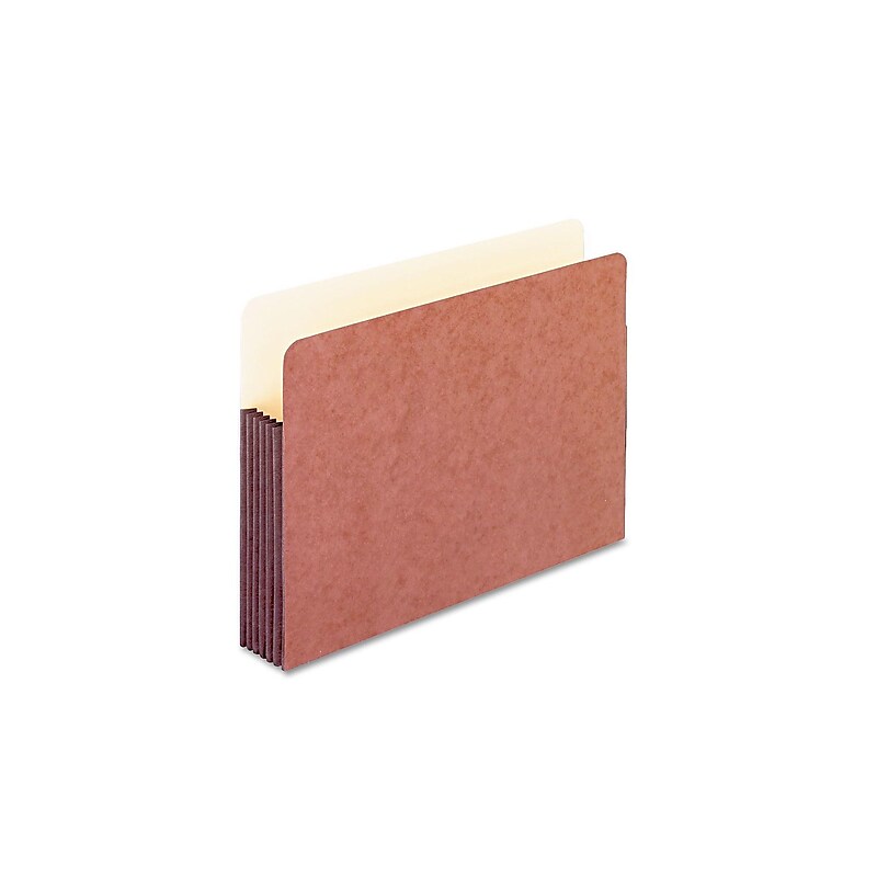 Pendaflex Watershed 30% Recycled File Pocket, 5 1/4" Expansion, Legal Size, Redrope, 10/Box (35364) image 1