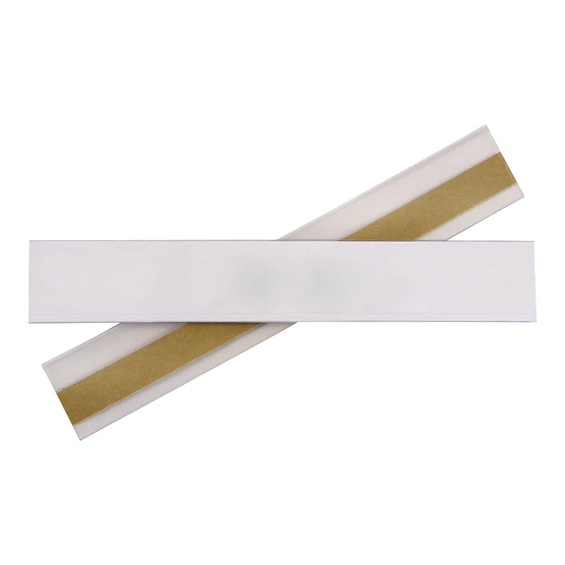 C-Line Best Value Label Holders, 0.5" x 3", Clear, 50/Pack (CLI87607) image 1