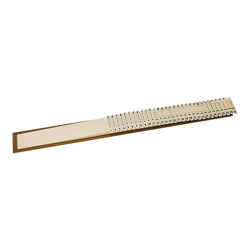 Oxford Sort-All Plastic Compact File Sorter, Multiple Index, Beige (40652) image 1