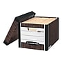 Bankers Box R-Kive® Heavy-Duty FastFold File Storage Boxes, Lift-Off Lid, Letter/Legal Size, Woodgrain, 12/Carton (00725)~#|#~sp39611976_sc7