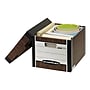 Bankers Box R-Kive® Heavy-Duty FastFold File Storage Boxes, Lift-Off Lid, Letter/Legal Size, Woodgrain, 12/Carton (00725)~#|#~sp39611977_sc7