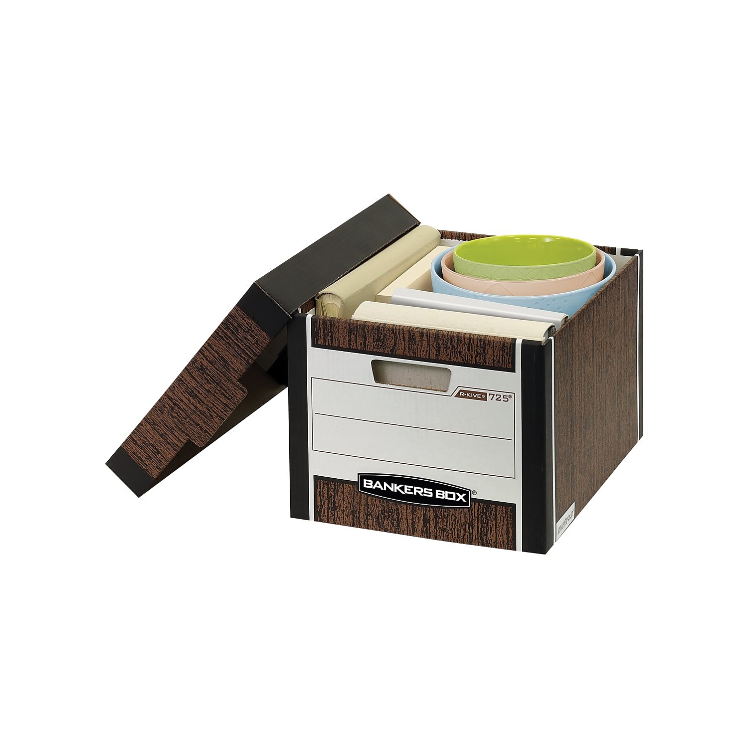 Bankers Box R-KIVE Max Aufbewahrungsbox Brief/Legal Verschlussdeckel Woodgrain 12/Karton - Bild 3 von 4