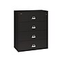 FireKing Classic 4-Drawer Lateral File Cabinet, 52.75" x 44.5", Letter/Legal, Fire Resistant, Black (4-4422-CBL)~#|#~sp39611982_sc7