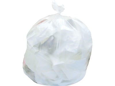 Heritage 30-33 Gallon Trash Bags, 33x40, High Density, 9 Micron, Natural, 25 Bags/Roll, 20 Rolls (Z6640LN R01)