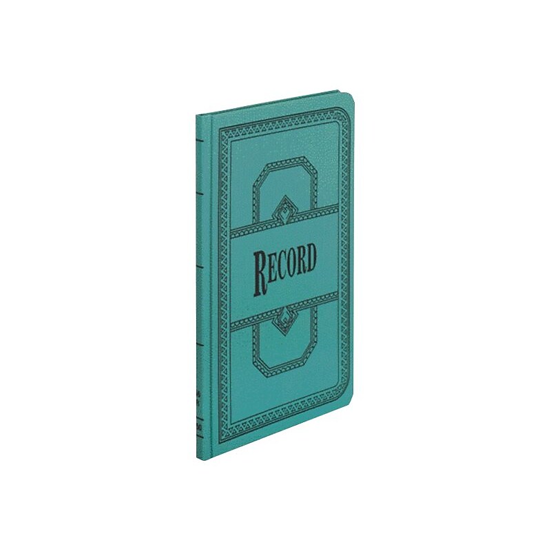 Boorum & Pease 66 Series Record Book, 7.63"W x 12.13"H x 0.75"D, Blue, 75 Sheets/Book (66-150-R) image 1