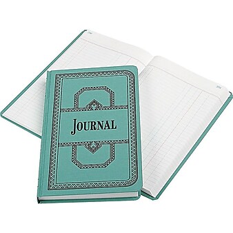Boorum & Pease 66 Series Record Book, 7.63"W x 12.13"H x 1"D, Blue (66-500-J)