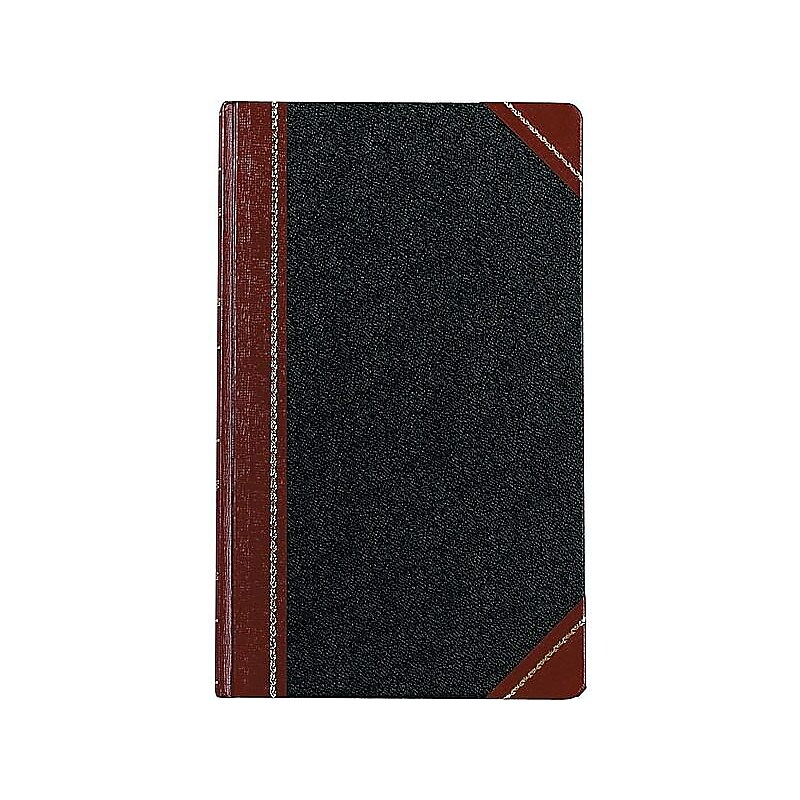 Boorum & Pease 9 Series Record Book, 8.63"W x 14.13"H, Black, 250 Sheets/Book (9-500-R) image 1