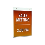 NuDell Sign Holder, 11" x 17", Clear Plastic (38017Z)