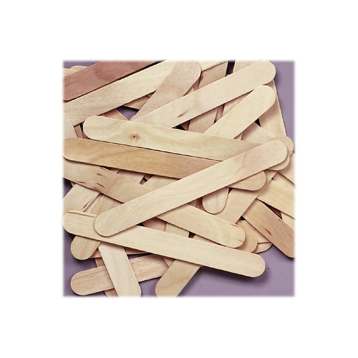 Creativity Street Craft Popsicle Sticks, Beige, 1000/Box (3775-01