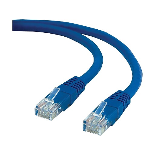 Staples 14' CAT 5e Network Cable, Blue at Staples