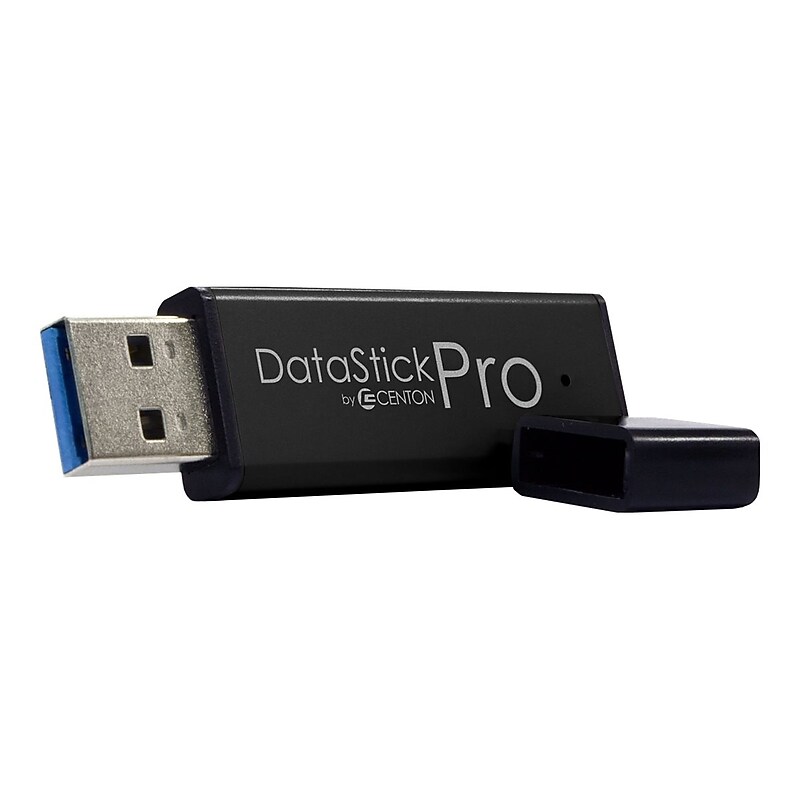 Centon MP ValuePack Datastick Pro 64GB USB 3.2 Type A Flash Drive, Black, 10/Pack (C1-U3P6-64G-10) image 1