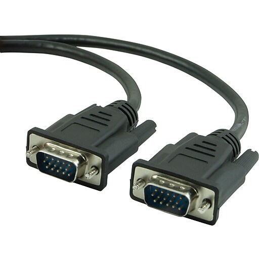 Staples 10' VGA/SVGA Monitor Cable, Black at Staples