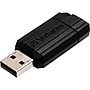 Verbatim PinStripe 32GB USB 2.0 Type A Flash Drive, Black (49064)~#|#~sp39612656_sc7