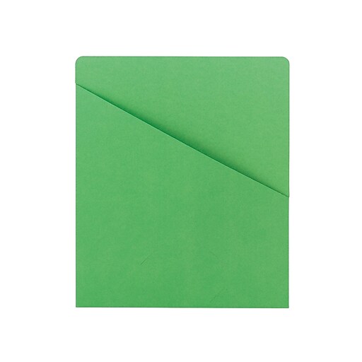 Smead File Jackets, Letter Size, Green, 25/Pack (75432) Staples