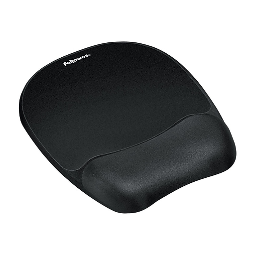 Fellowes Foam Mouse Pad/Wrist Rest Combo, Black (9176501) Staples