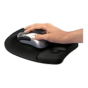 Fellowes Foam Mouse Pad/Wrist Rest Combo, Black (9176501)