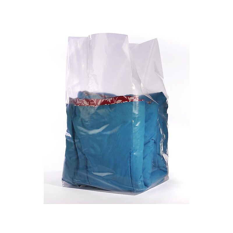 24" x 20" x 48" Gusseted Poly Bags, 1.5 Mil, Clear, 200/Carton (PB1510) image 1