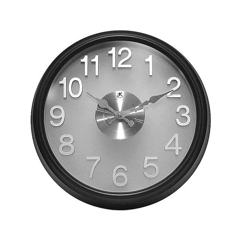 Infinity Instruments The Onyx Wall Clock, 15"Dia. (13314BK-2510) image 1