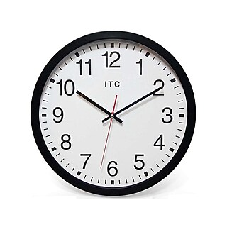 coco ティンクロック 3f Infinity Instruments Round Retro Wall Clock, Aluminum, 9.5