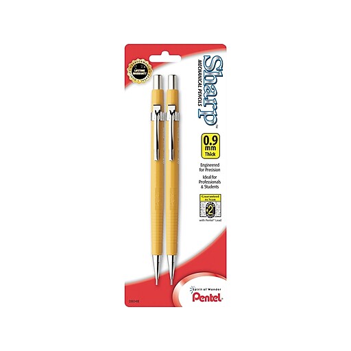 Pentel Sharp Mechanical Pencil, 0.9mm, 2 Medium Lead, 2/Pack (P209BP2
