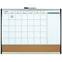 Staples 2' W x 1.5' H Magnetic Cork & Dry Erase Calendar Whiteboard