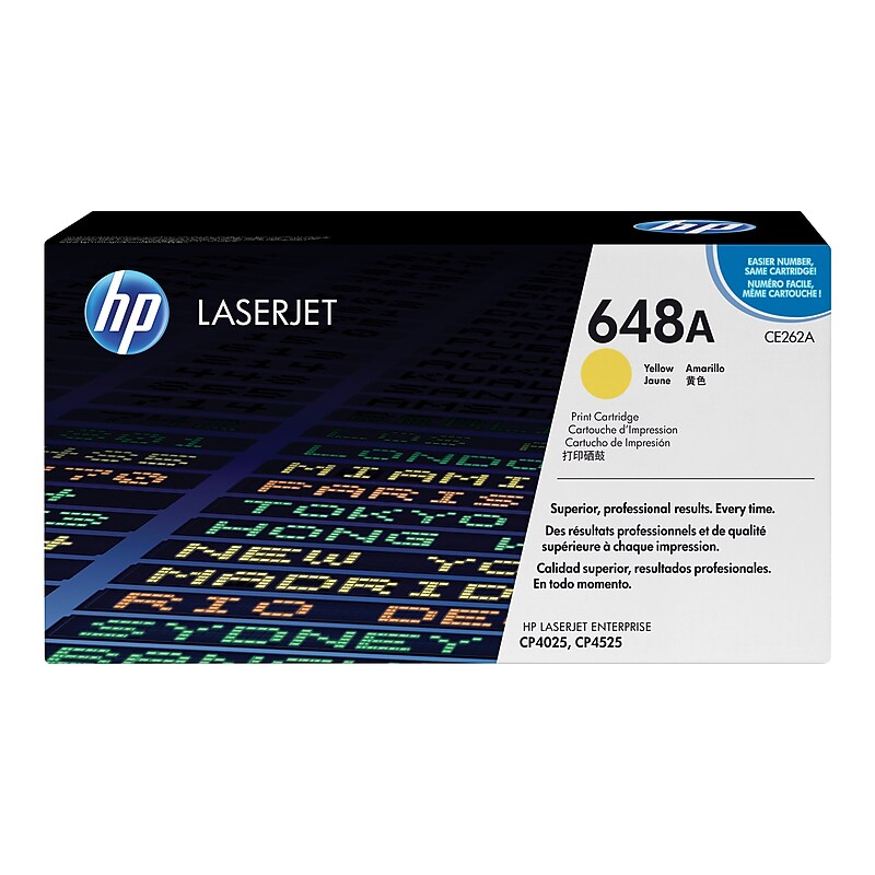 HP 648A Yellow Standard Yield Toner Cartridge (CE262A) image 1