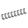 Fellowes 3/8" Metal Wire Binding Spine, 80 Sheet Capacity, Black, 25/Pack (52541)~#|#~sp39612995_sc7