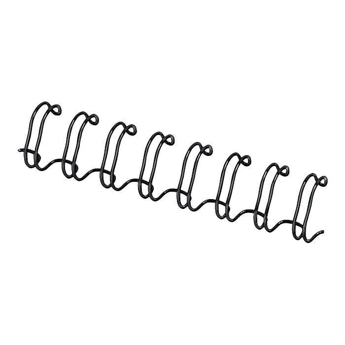 Fellowes 3/8" Metal Wire Binding Spine, 80 Sheet Capacity, Black, 25/Pack  (52541) | Staples