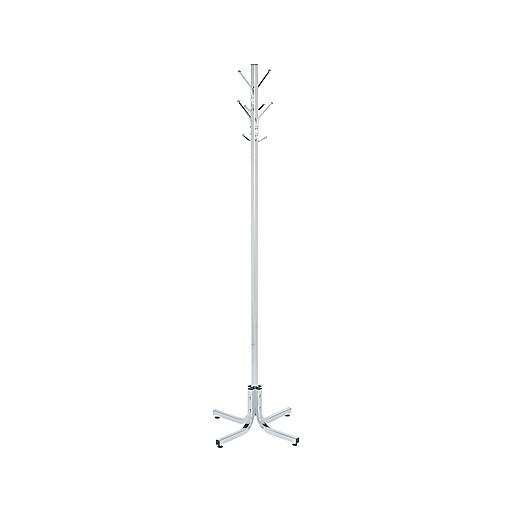 Safco Coat Tree, Chrome, Metal (4163CR) Staples