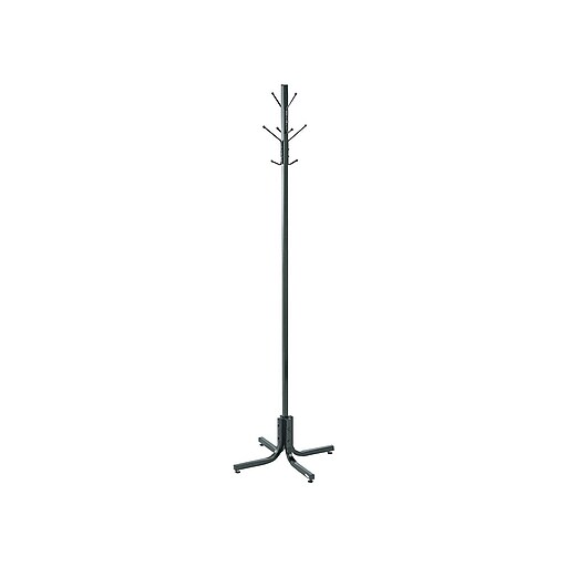 Safco Coat Tree, Black, Metal (4163BL) Staples
