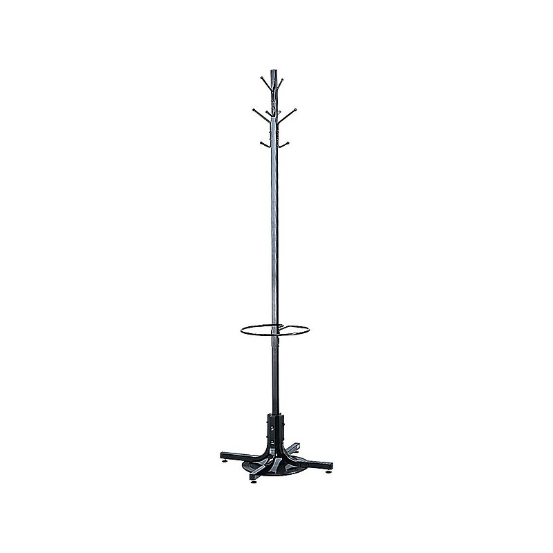 Safco Coat Tree, Black, Metal (4168BL) image 1
