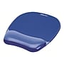 Fellowes Crystals Gel Mouse Pad/Wrist Rest Combo, Non-Skid Base, Blue (91141)~#|#~sp39613045_sc7