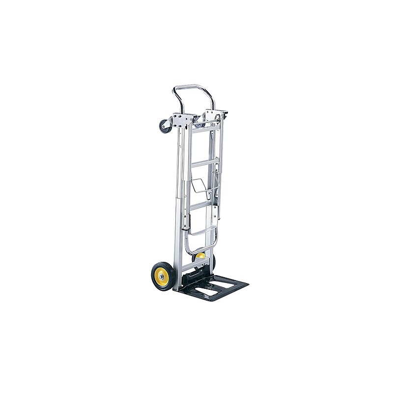 Safco Hide-Away Convertible Truck, 400 lbs., Aluminum/Black  (4050) image 1