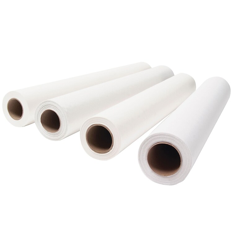 Medical Arts Press Standard 225'L x 18"W Exam Table Paper, White. Smooth, 12/Carton (513M) image 1